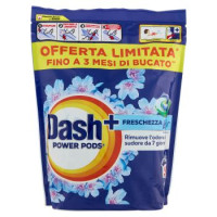 Dash Power Pods Detersivo Lavatrice Capsule + Tocco Lenor Risveglio Primaverile, 50 Lavaggi 1065 g
