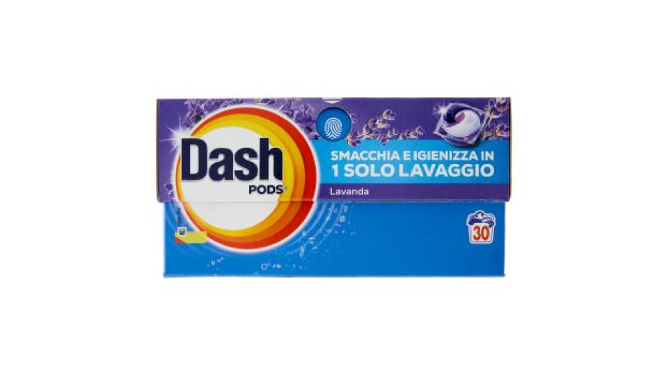Dash Pods Detersivo Lavatrice In Capsule, Lavanda, 30 Lavaggi 588 g