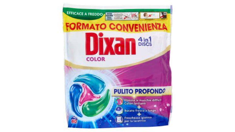 DIXAN Discs Color 60pz (990g)