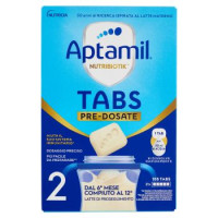 APTAMIL Nutribiotik Tabs 2,Latte di proseguimento in Tabs, dal 6° mese compiuto al 12°, 21 bustine