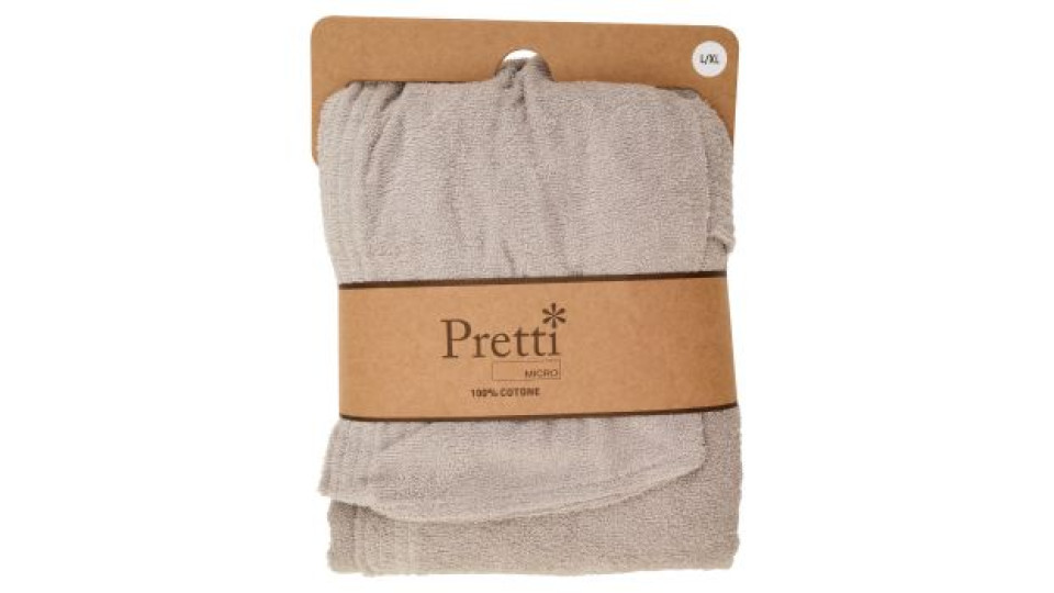 Pretti Micro Accappatoio Adulto Microspugna Taglia L/XL Ferro