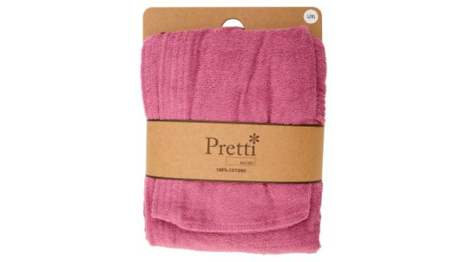 Pretti Micro Accappatoio Adulto Microspugna Taglia L/XL Mauve