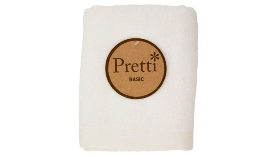 Pretti Basic Asciugamano Cm 50x90 Bianco
