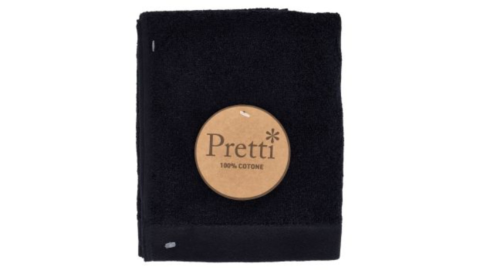 Pretti Elegance Asciugamano Cm 60x100 Nero