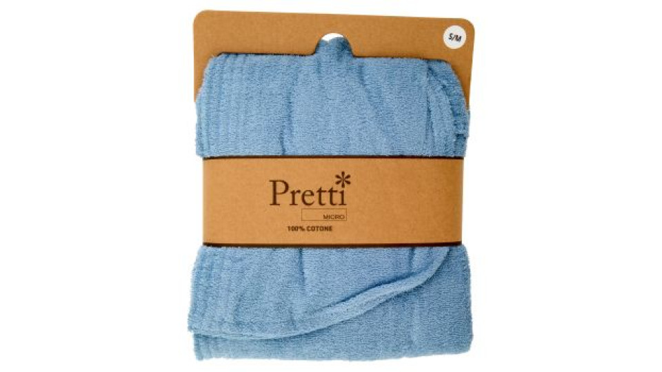 Pretti Micro Accappatoio Adulto Microspugna Taglia S/M Artico