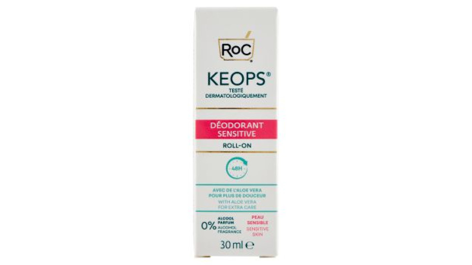 RoC Keops Déodorant Sensitive Roll-On Peau Sensible 30 ml