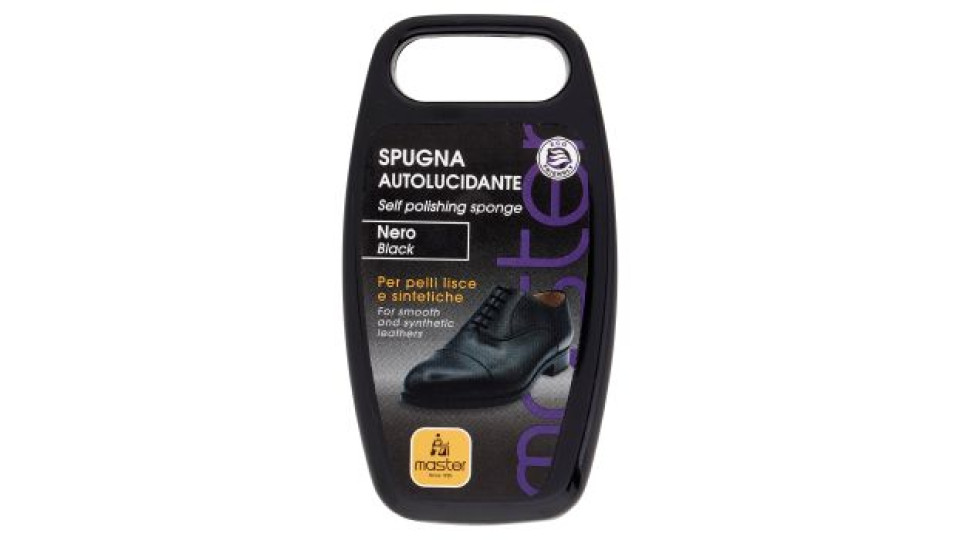 master Spugna Autolucidante Nero per pelli lisce e sintetiche