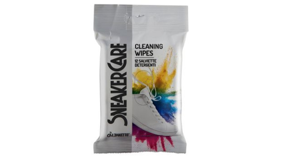 Sneaker Care Cleaning Wipes Salviette Detergenti 12 pz