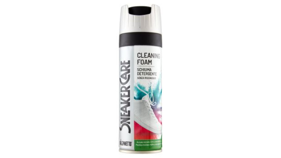 Calzanetto Sneaker Care Cleaning Foam Schiuma Detergente Senza Risciacquo 200 ml