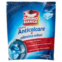 Omino Bianco Lavatrice Anticalcare + elimina odori 15 tabs 240 g