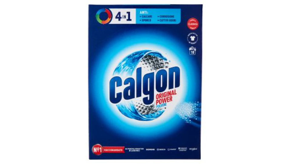 Calgon Original Power Polvere 4in1 Anticalcare lavatrice 900 gr
