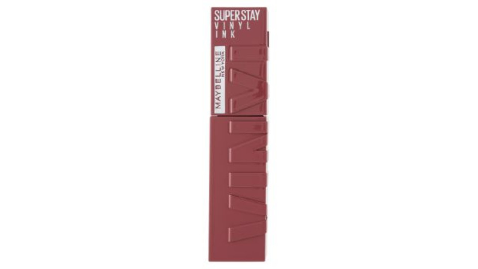 Maybelline New York SuperStay Vinyl Ink Rossetto Liquido a Lunga Tenuta, 40 Witty