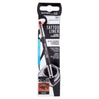 Maybelline New York Tattoo Liner Gel Pot Black + 2 in 1 Brush