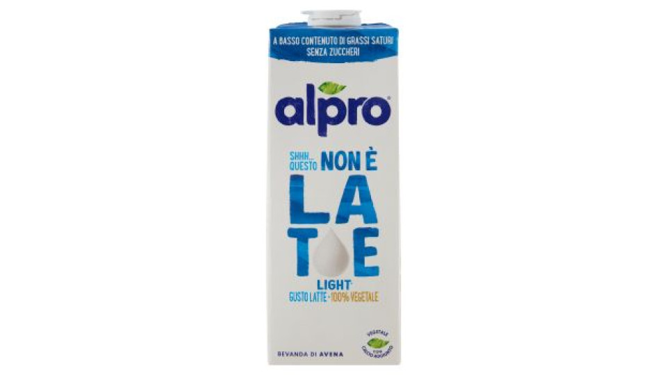 ALPRO Questo Non è Latte Light, Bevanda Vegetale all'Avena Gusto Latte, Senza Lattosio, 1l