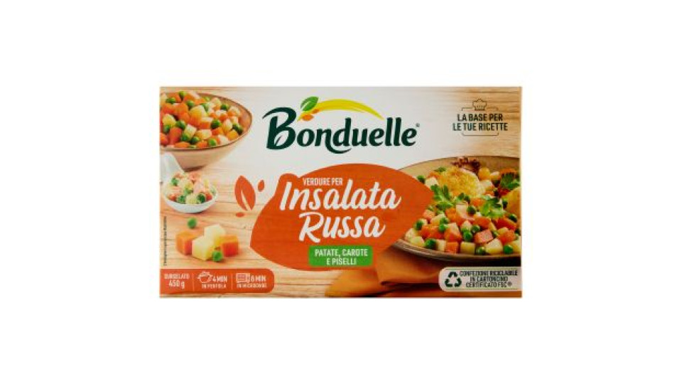 Bonduelle, verdure per insalata russa surgelata