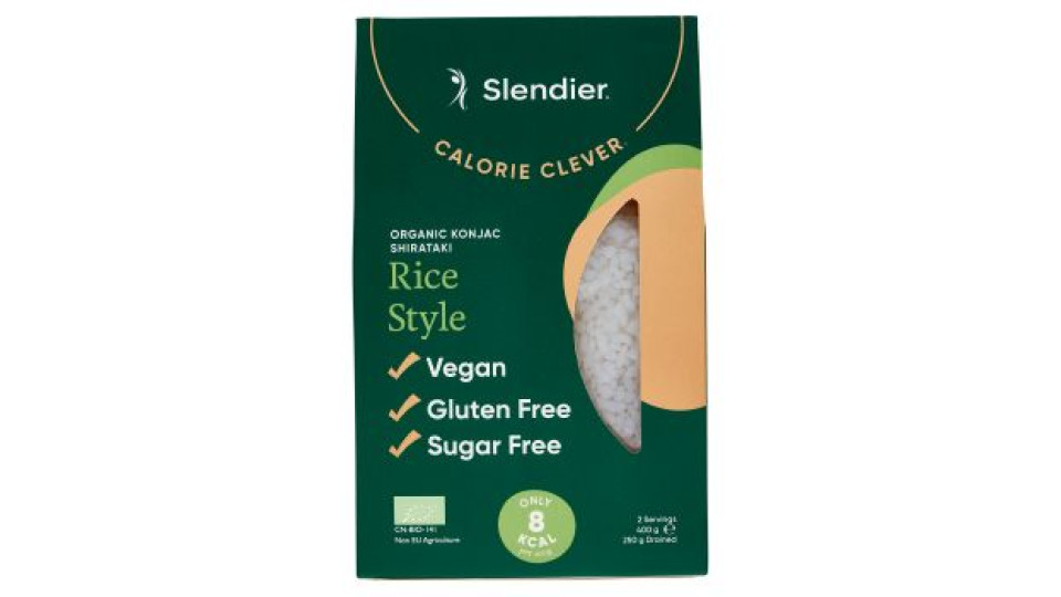 Slendier Organic Konjac Shirataki Rice Style 400 g