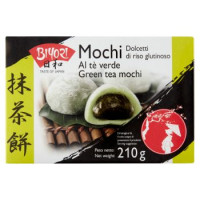Biyori Mochi Dolcetti di riso glutinoso al tè verde 6 x 35 g
