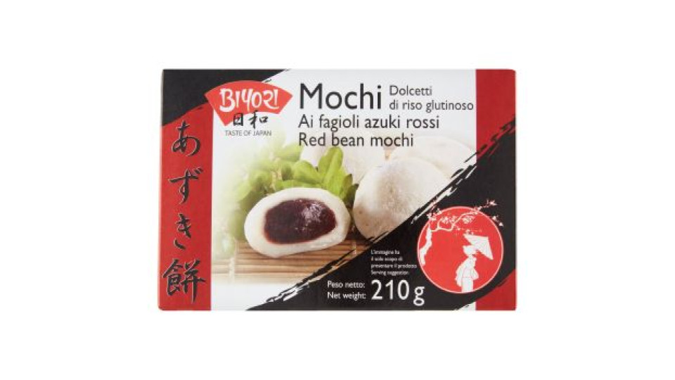 Biyori Mochi Dolcetti di riso glutinoso ai fagioli azuki rossi 6 x 35 g