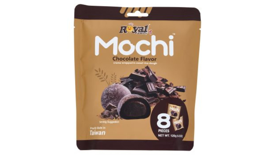Royal Family Mochi Chocolate Flavor 8 Pieces 120 g