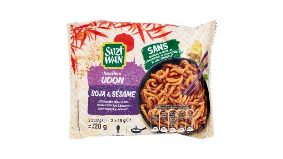 Suzi Wan Noodles Udon Soia & Sesamo 320 g