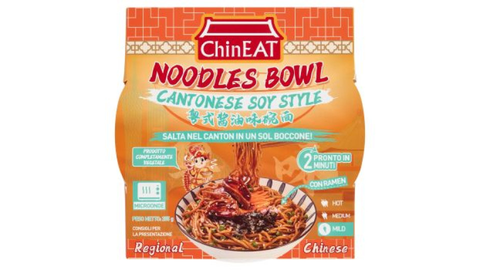ChinEat Cantonese Soy Noodle Boowl Style Mild 255 g