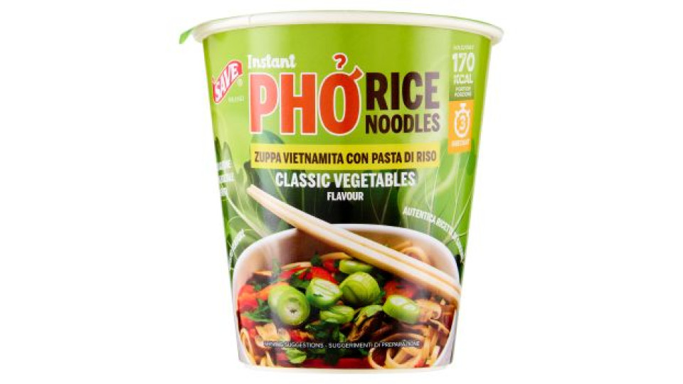 Save Instant Pho Rice Noodles Gusto Verdure 50 g