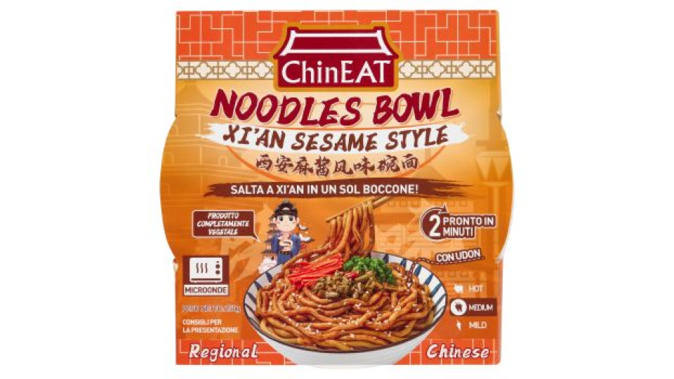 ChinEat Xi'an Sesame Noodle Bowl Style Medium 250 g