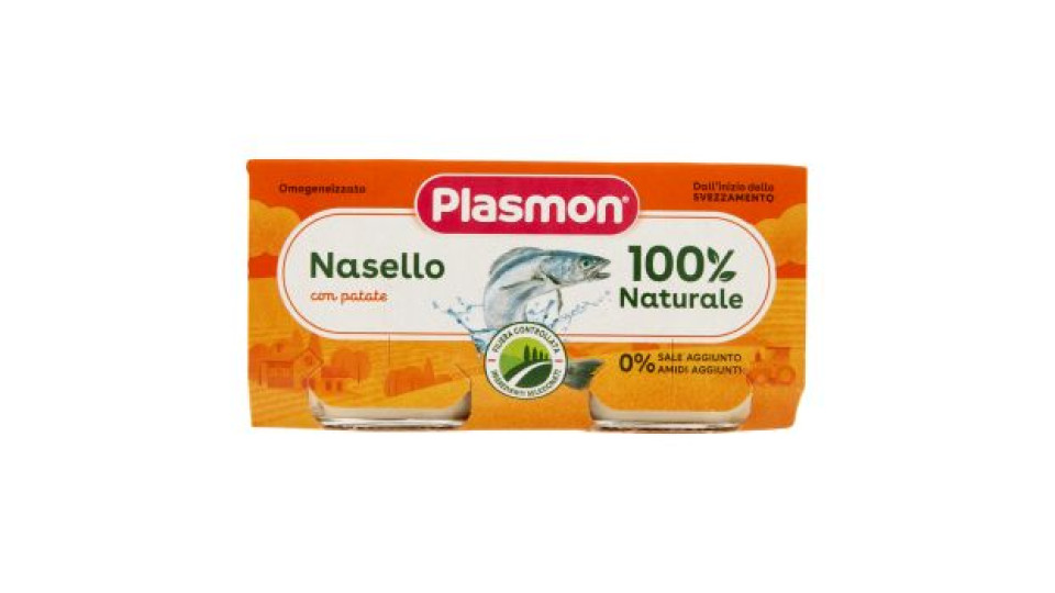 Plasmon Omogeneizzato Nasello con patate 2 x 80 g