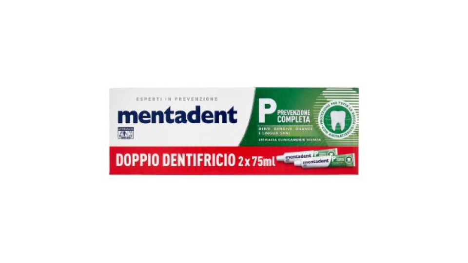 Mentadent P Prevenzione Completa 2 x 75 ml