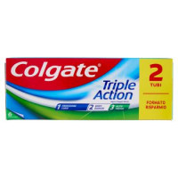 Colgate dentifricio Triple Action protezione carie 2x75 ml