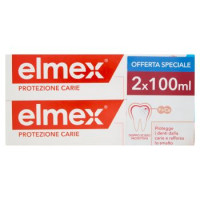 elmex dentifricio Protezione Carie doppio scudo protettivo 2x100 ml