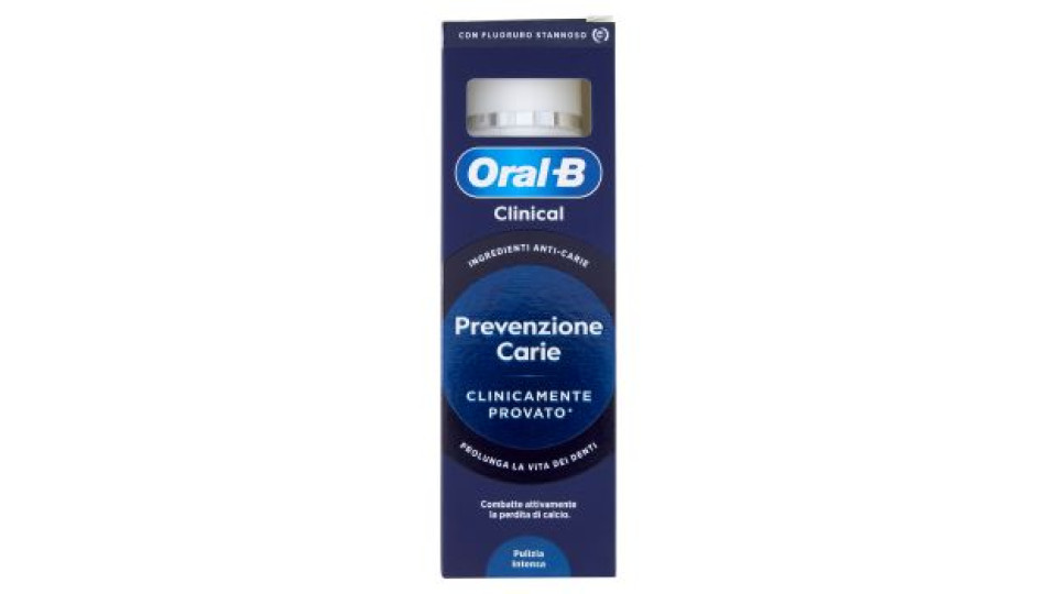 Oral-B Clinical Dentifricio Prevenzione Carie Pulizia Intensa 75 ml