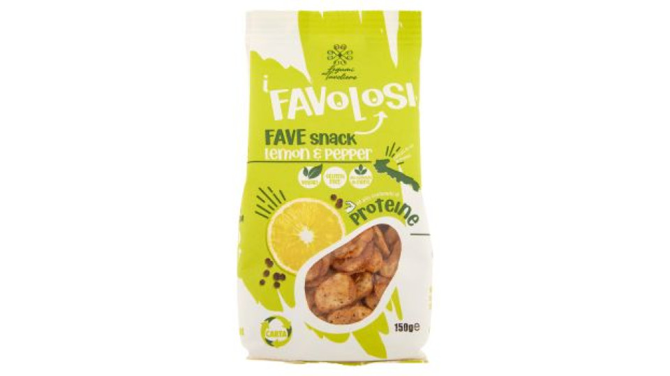 Legumi del Tavoliere i Favolosi Fave snack Lemon & Pepper 150 g