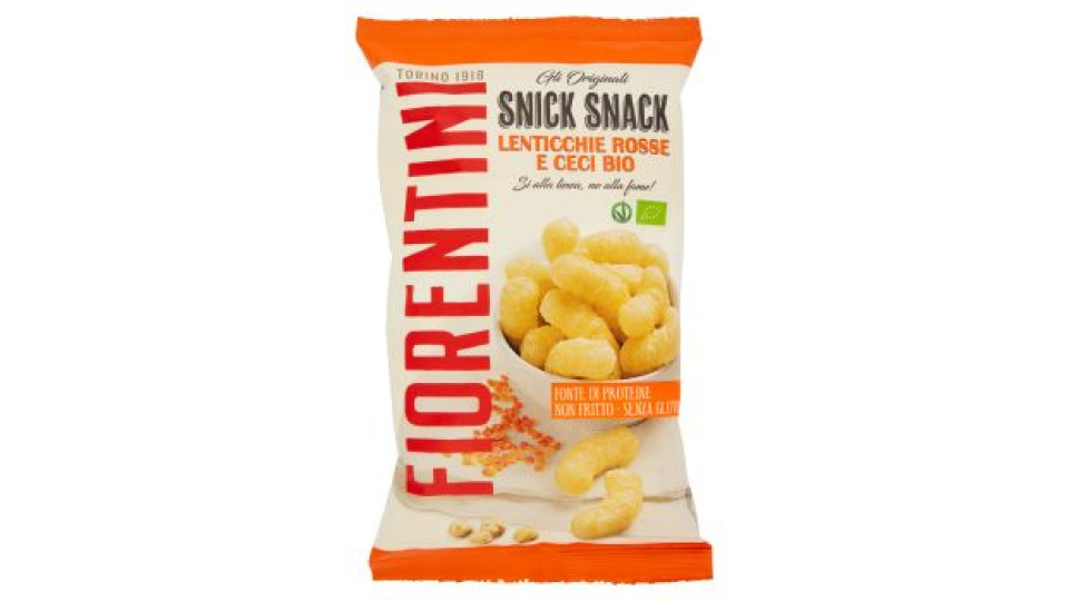 Fiorentini gli Originali Snick Snack Lenticchie Rosse e Ceci Bio 45 g