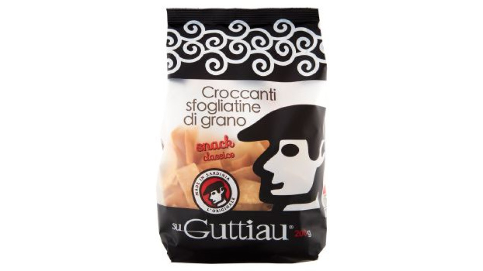 su Guttiau Croccanti sfogliatine di grano snack classico 200 g