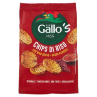 Gallo's Chips di Riso con Riso Rosso - Gusto Paprika 40 g