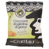 su Guttiau Croccanti sfogliatine di grano snack rosmarino 50 g
