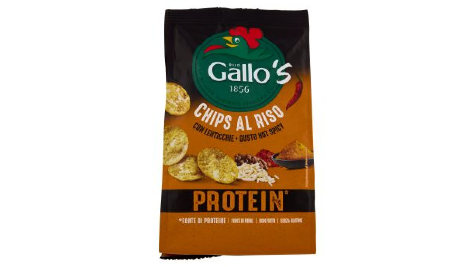 Gallo's Chips di Riso con Lenticchie - Gusto Hot Spicy 40 g