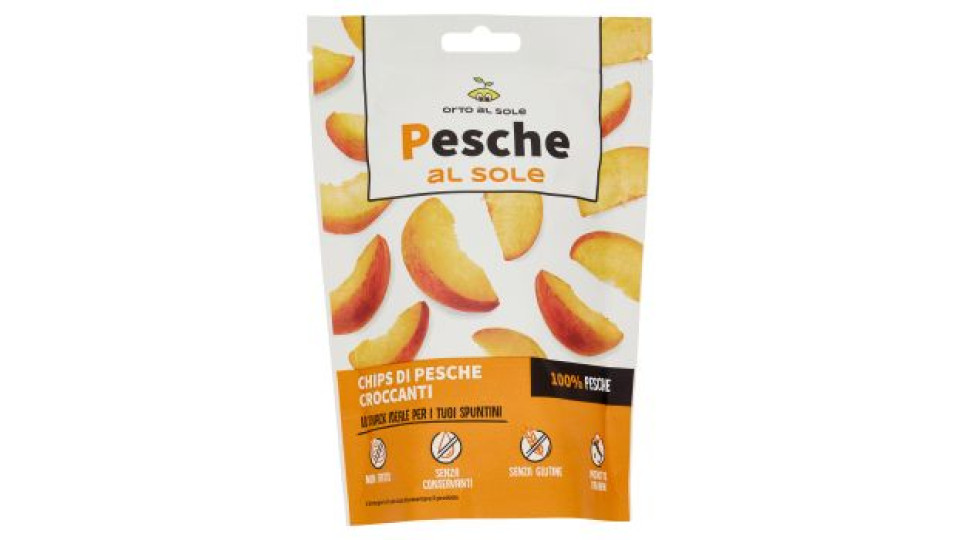 Orto al Sole Pesche al sole Chips di Pesche Croccanti 20 g
