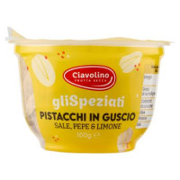 Ciavolino gliSpeziati Pistacchi in Guscio Sale, Pepe & Limone 100 g