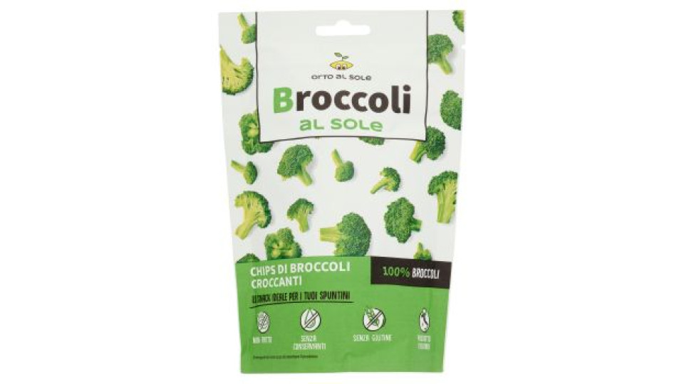 Orto al Sole Broccoli al sole Chips di Broccoli Croccanti 15 g