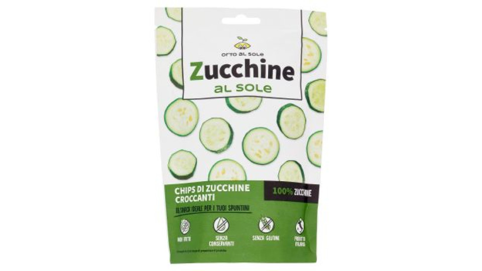 Orto al Sole Zucchine al sole Chips di Zucchine Croccanti 15 g