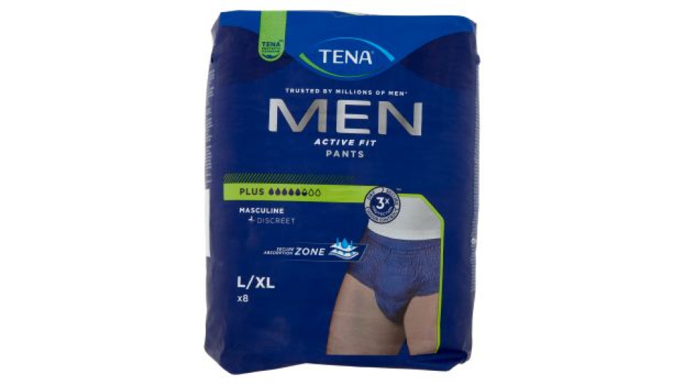 Tena Men Active Fit Pants Plus L/XL 8 pz