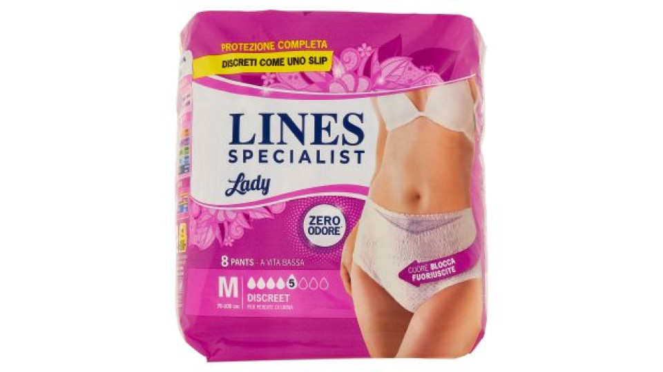 Lines Specialist Lady Pants Discreet Tg.M 8 pz