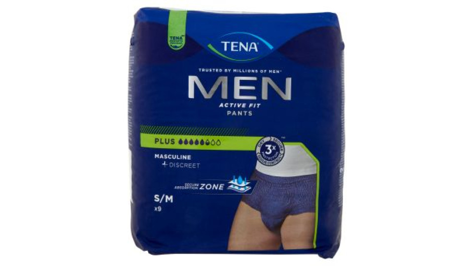 Tena Men Active Fit Pants Plus S/M 9 pz
