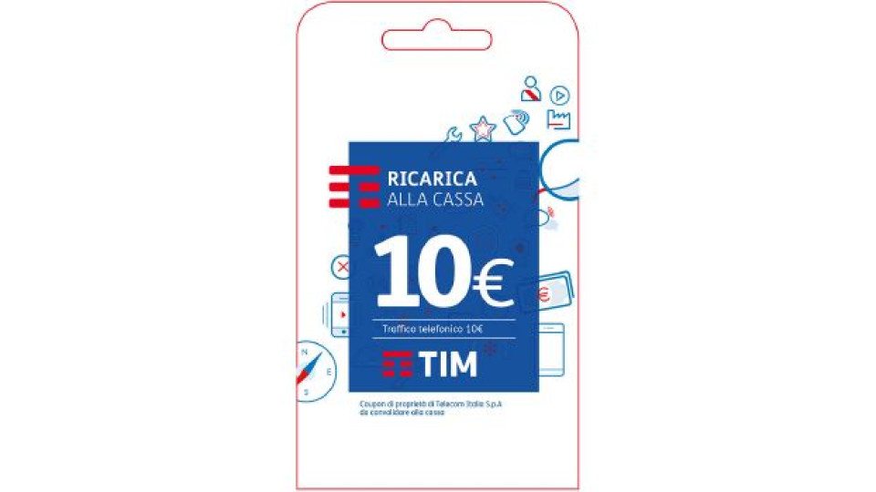 Tim Ricarica telefonica virtuale da 10 Euro