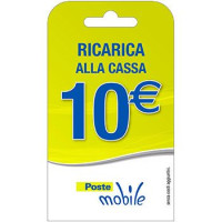 Poste Mobile Ricarica telefonica virtuale da 10 Euro