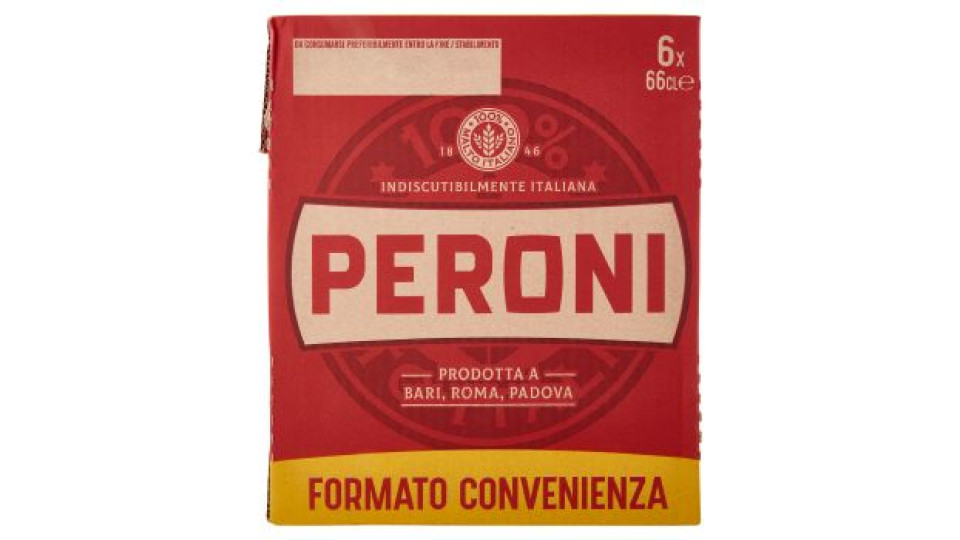 Peroni Birra 6 x 66 cl