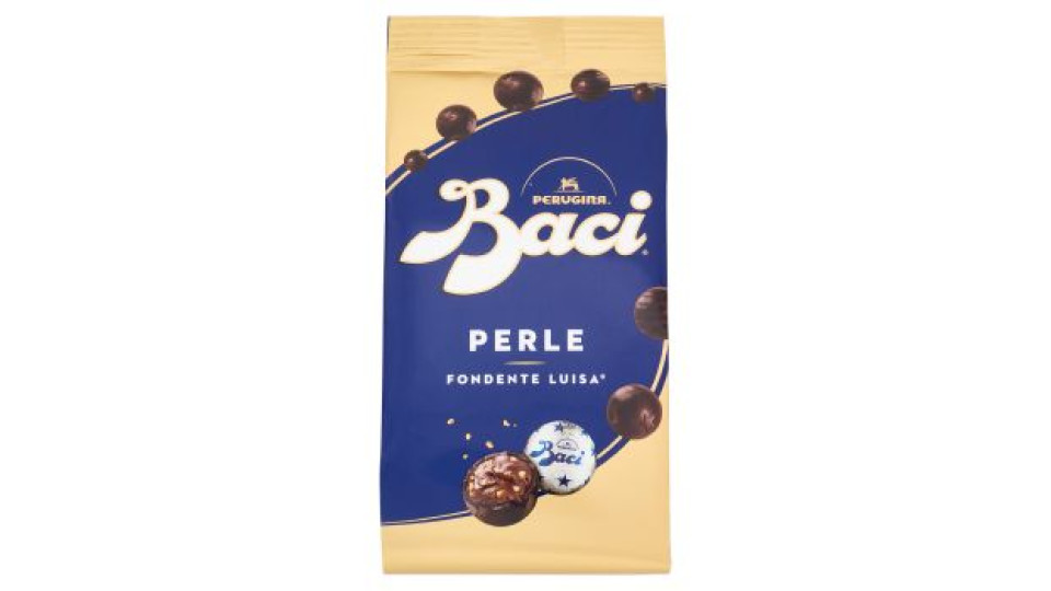 BACI PERUGINA Perle Cioccolatini Fondenti ripieni alle Nocciole Sacchetto 154g