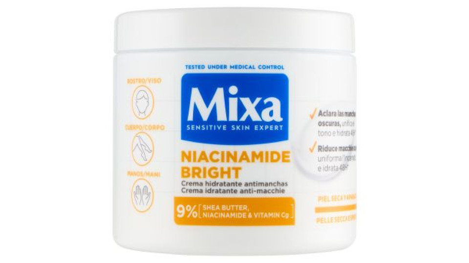 Mixa Niacinamide Bright Crema idratante anti-macchie 400 ml